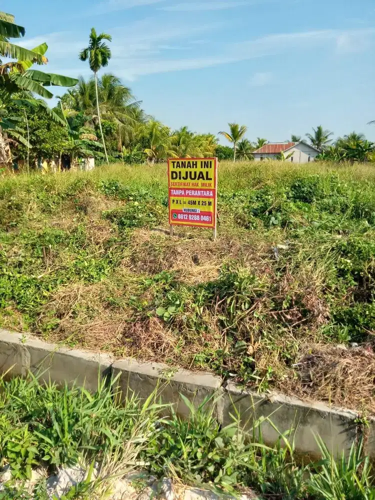 Dijual tanah di sempadung pxl 45x25