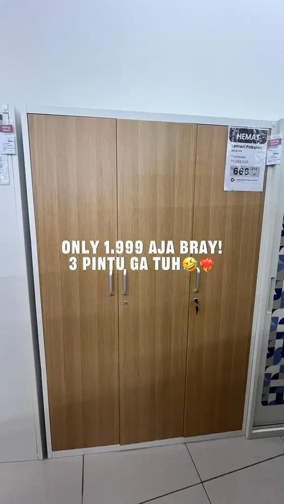 Promo Cicilan By Homecredit Lemari 3 Pintu