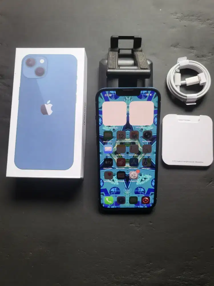Iphone 13 128gb blue inter fullset mulus normal