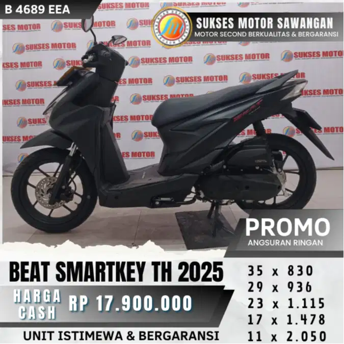 MULUS BEAT DELUXE SMARTKEY TH 2025 KEYLES BISA CASH KREDIT BERGARANSI