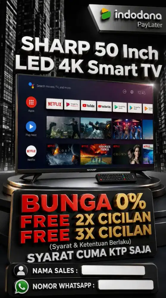 Sharp tv 50 inch LED 4K smart tv