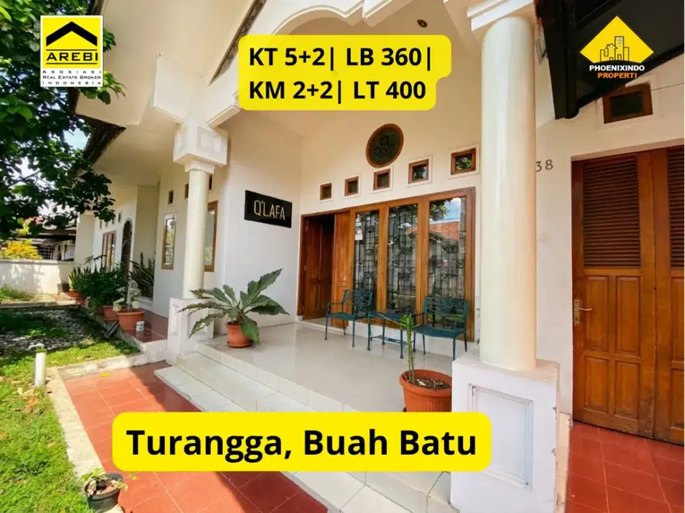 Dijual Cepat Rumah Luas di Turangga Buah Batu Bandung LT 400 m² | 7 KT | SHM | Dekat Tol Buah Batu