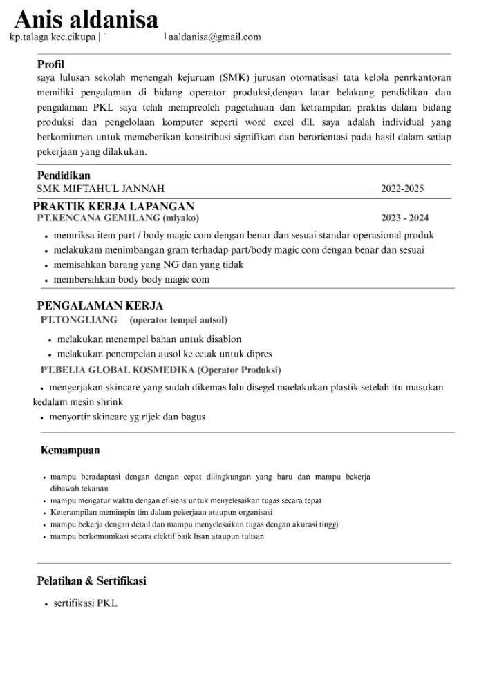 mencari lowongan pekerjaan