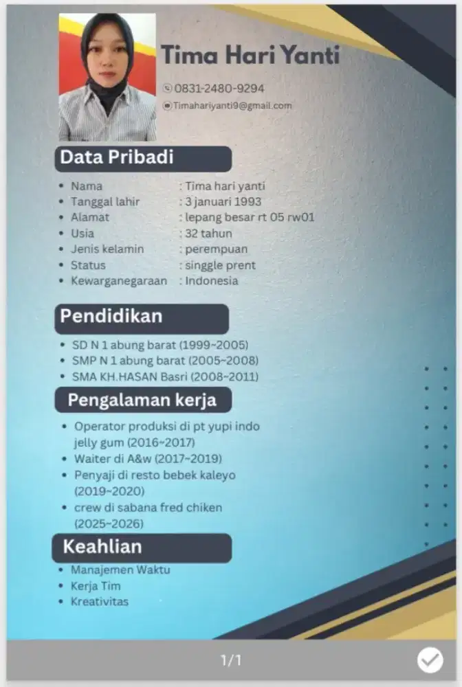 Sedang mencari pekerjaan