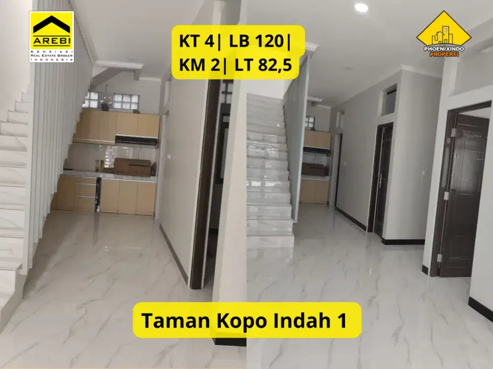 Dijual Rumah Baru 2 Lantai di Taman Kopo Indah 1 Bandung 4 KT | Carport 2 Mobil | SHM |