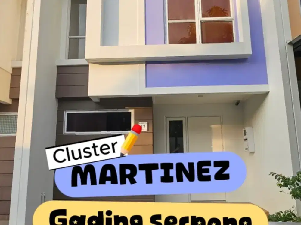 Disewakan Rumah Cluster Martinez Symphonia Gading Serpong