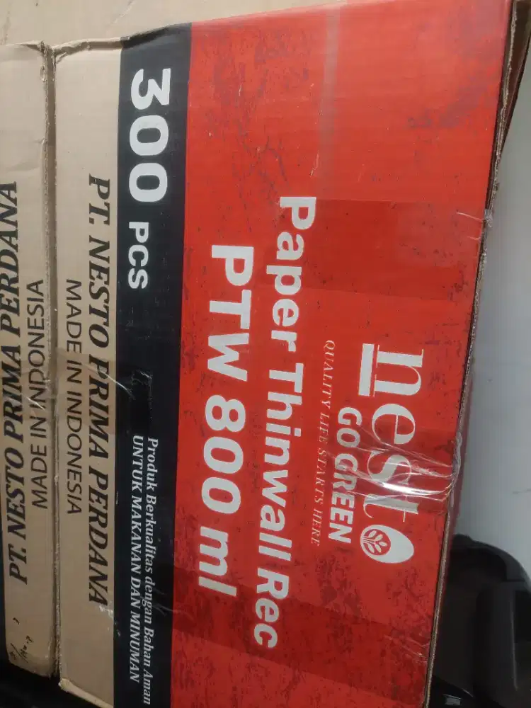 Nesto paper thinwall 800ml 650ml + tutup, paper bowl 360ml