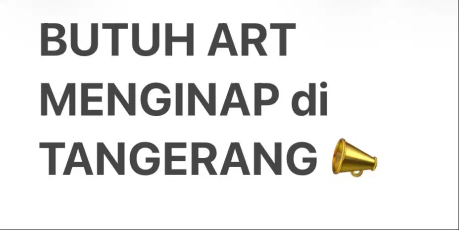 CARI ART MENGINAP DI TANGERANG