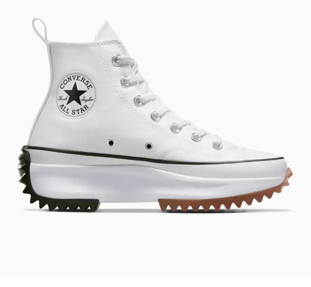 Sepatu Original Converse Run Star Hike Women White Black Gum