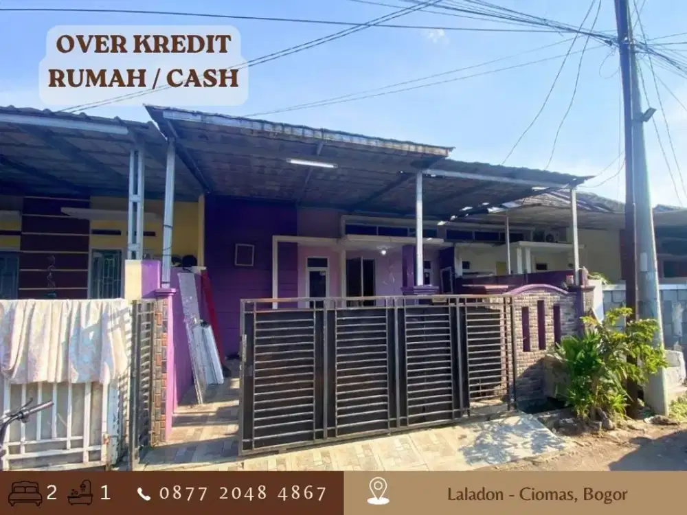 Rumah OVER KREDIT Sisa 8 Thn Lg bisa CASH dkt Stasiun di Mulia Residence 2