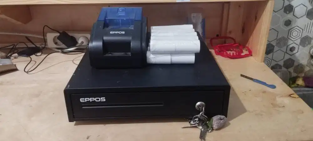 Paket Kasir EPPOS Lengkap – Cash Drawer + Printer Thermal