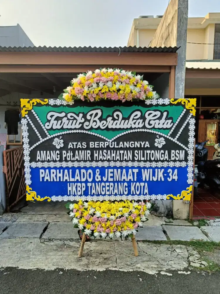 karangan bunga papan