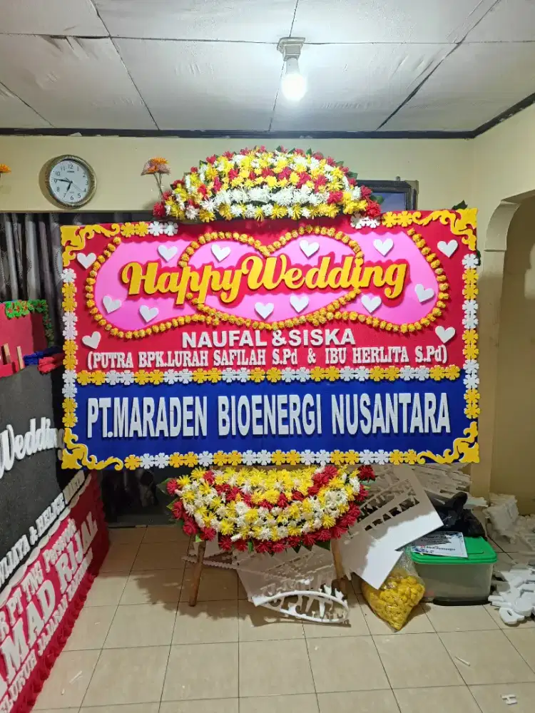 karangan bunga papan