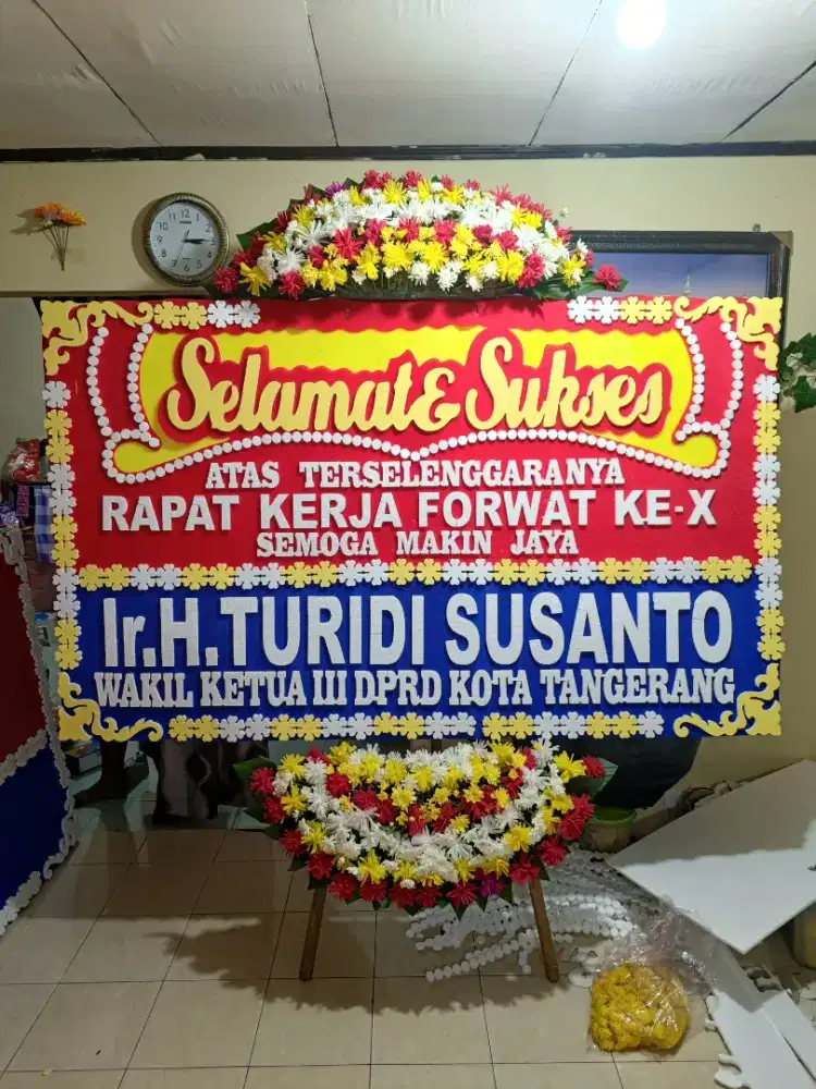 karangan bunga papan
