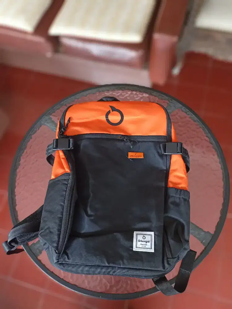 Tas Ransel Ortuseight Luminous Backpack Black Orange