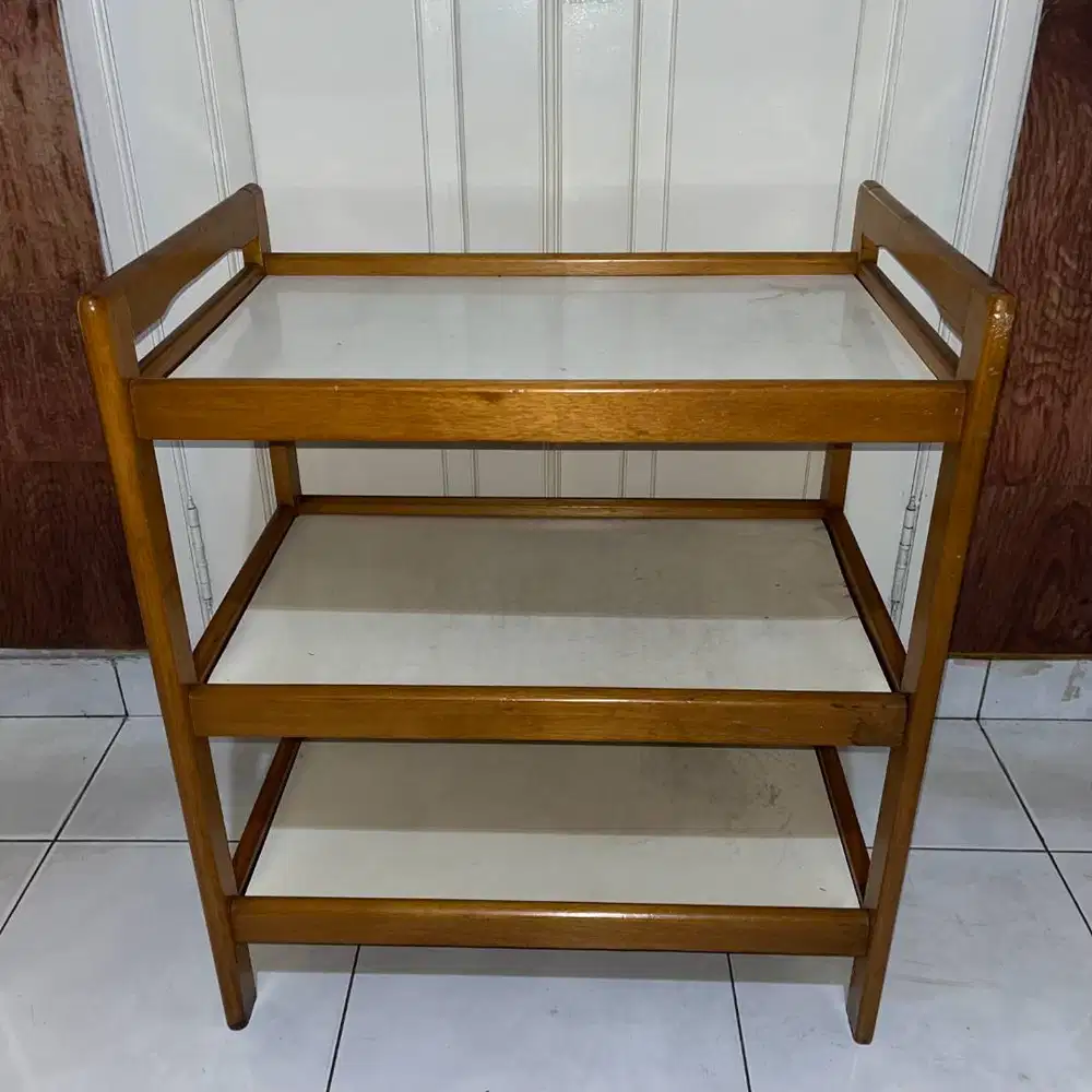 Rak Kayu 3 Lantai