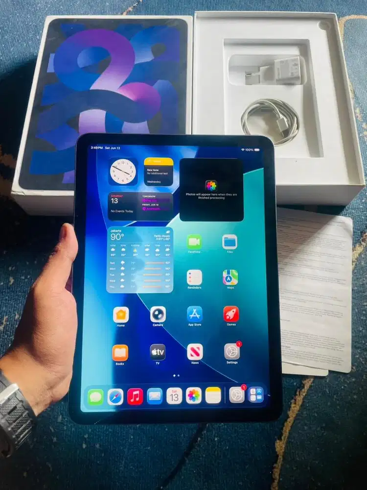 Ipad air gen 5 256 gb ibox fullset ada minus