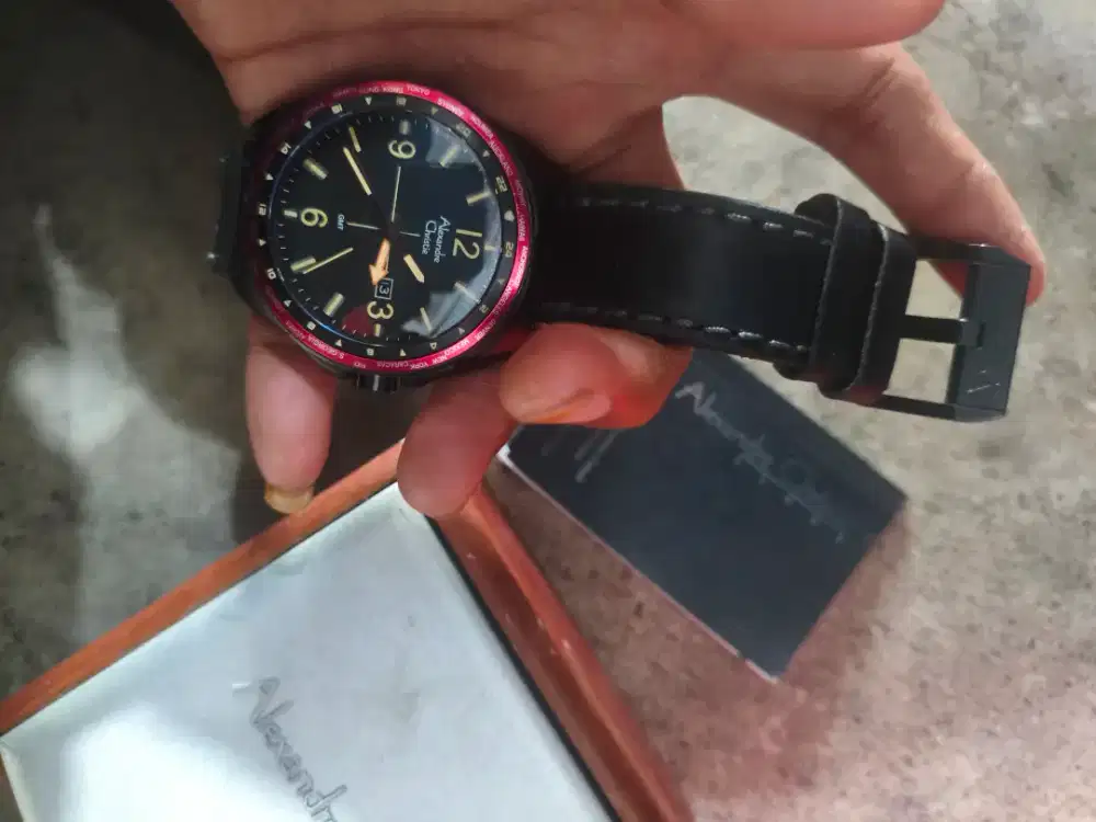 jam tangan pria alexandre christie AC6426 fullset