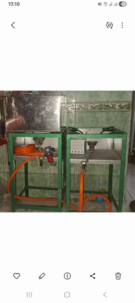 Kompor Joss Set lengkap dandang mie 2 lubang