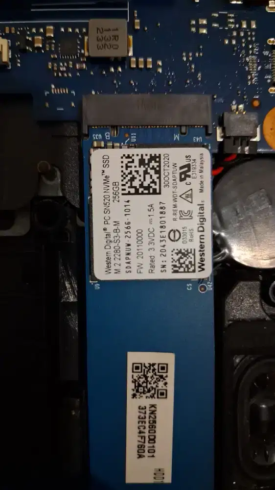 NVME M.2 WD BLUE PC SN520 256GB PCIE GEN 3