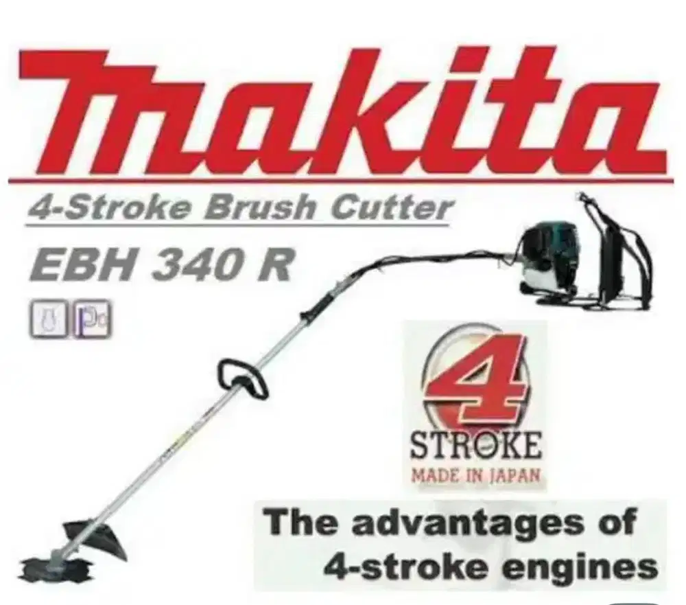MESIN POTONG RUMPUT BRUSH CUTTER GENDONG MAKITA EBH 340 R 340R EBH340R