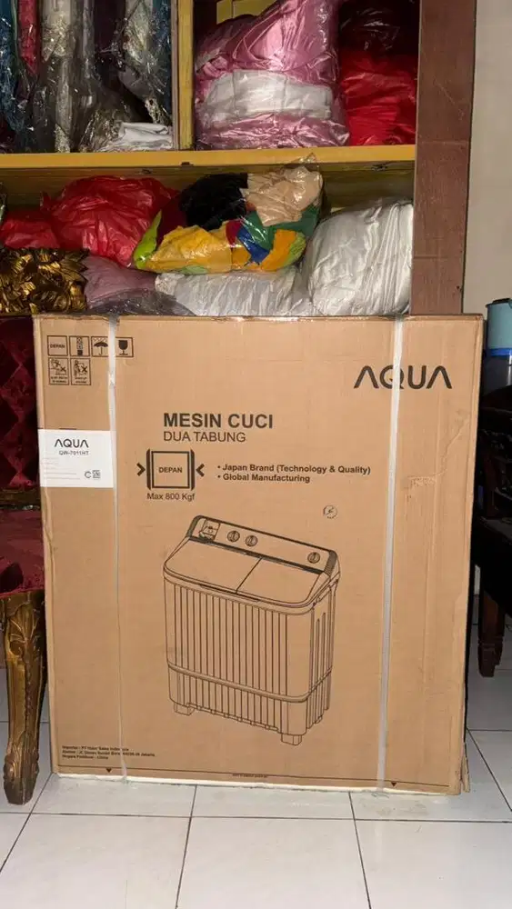 Mesin Cuci Baru Dua Tabung AQUA