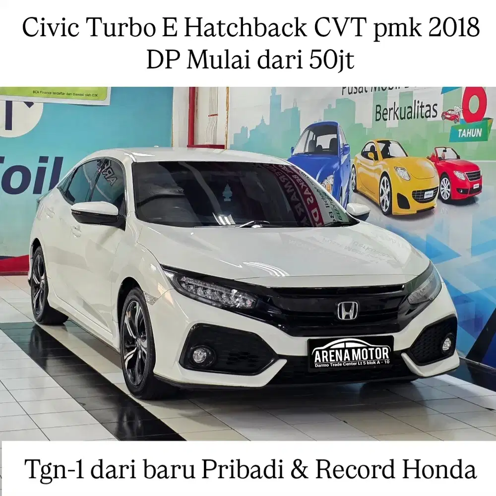 [KM 40rb] Civic Turbo E Hatchback pk 2018 Antik# Honda 1.5 HB CVT 2017