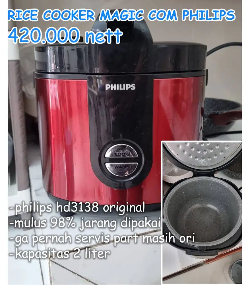 RICE COOKER PHILIPS MAGIC COM MEGIKOM