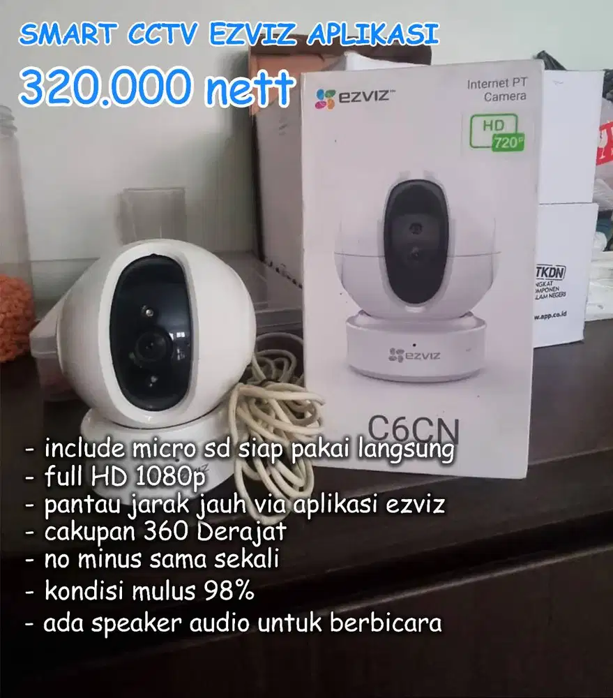 CCTV EZVIZ C6CN INCLUDE MICRO SD CCTV KANTOR RUMAH OUTDOOR INDOOR