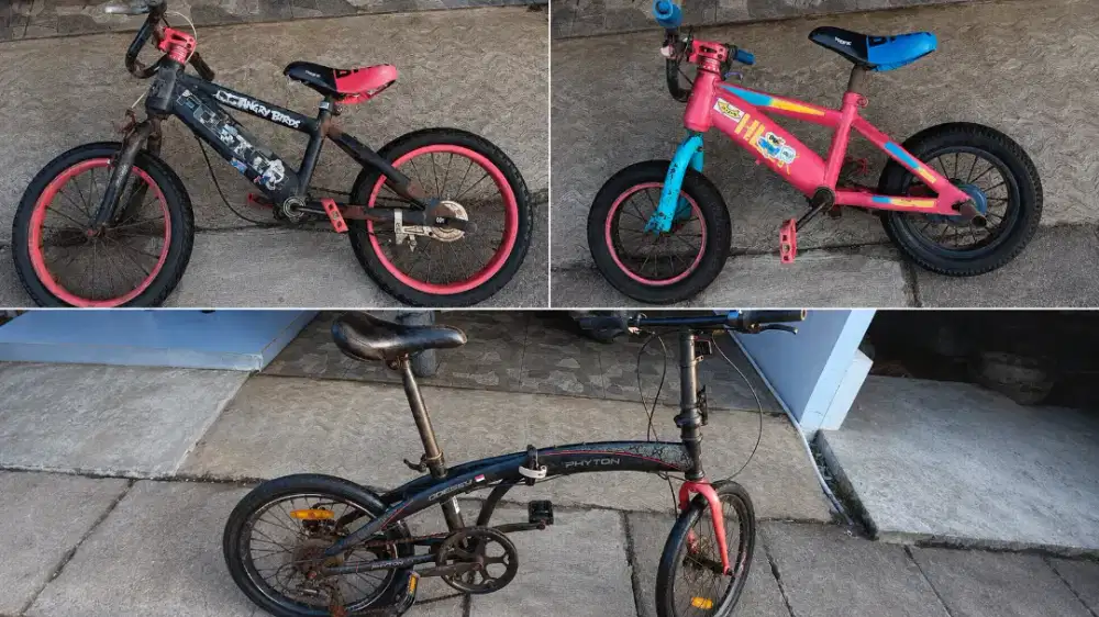 Sepeda lipat dan sepeda anak2, bisa utk di modif dan dijual second