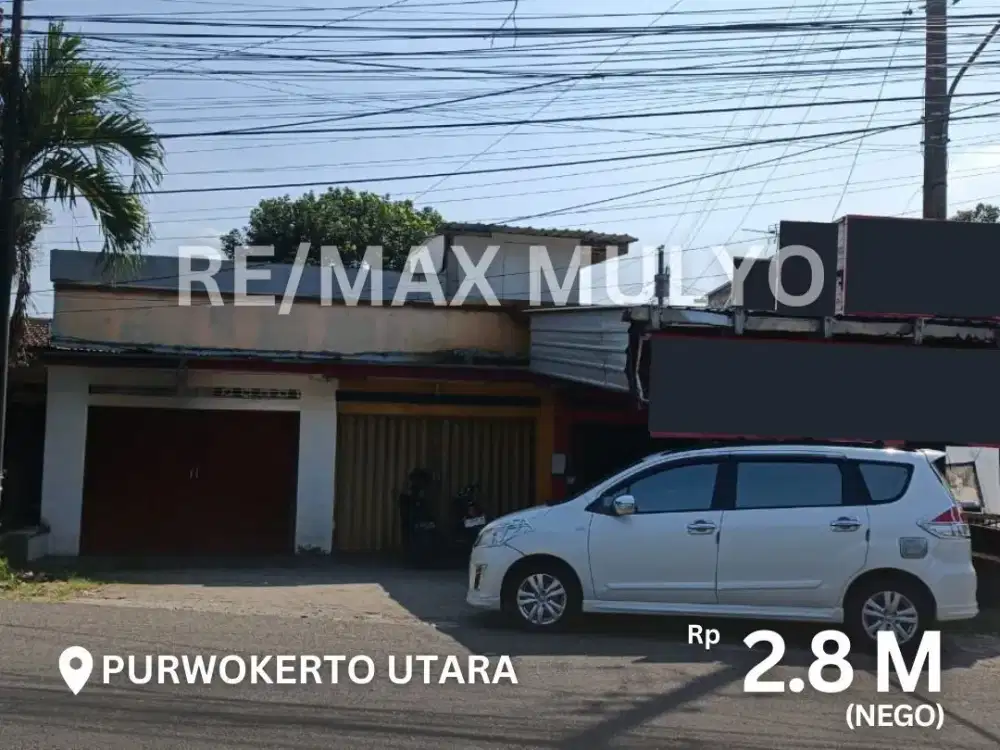 Dijual Rumah + 3 Ruko Lokasi Strategis Cocok untuk Usaha Area Purwokerto Utara