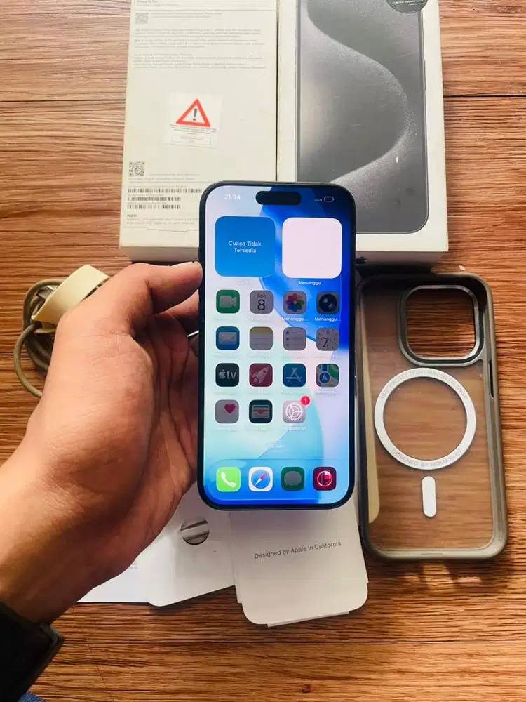 Iphone 15 pro 256 gb resmi indo SA/A fullset ori normal