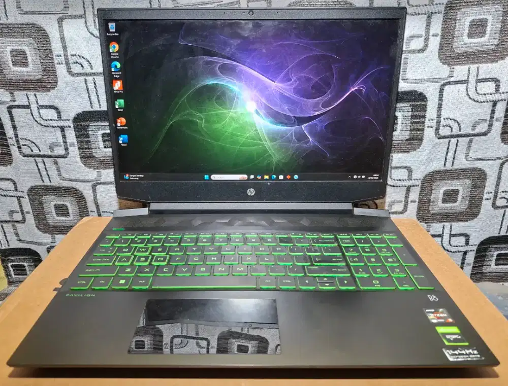 Laptop Hp Pavilion Gaming 15 ram 16gb VGA GTX Game Grafis cocok mantap