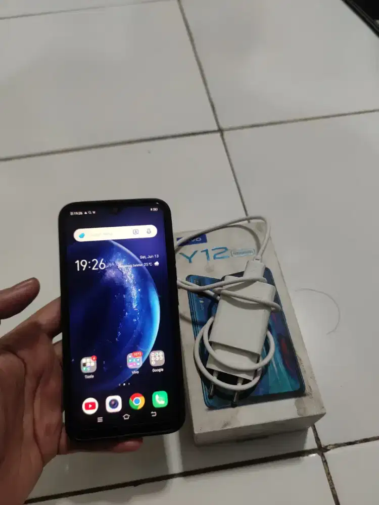 Vivo Y12 Fullset Mulus 3/32 GB