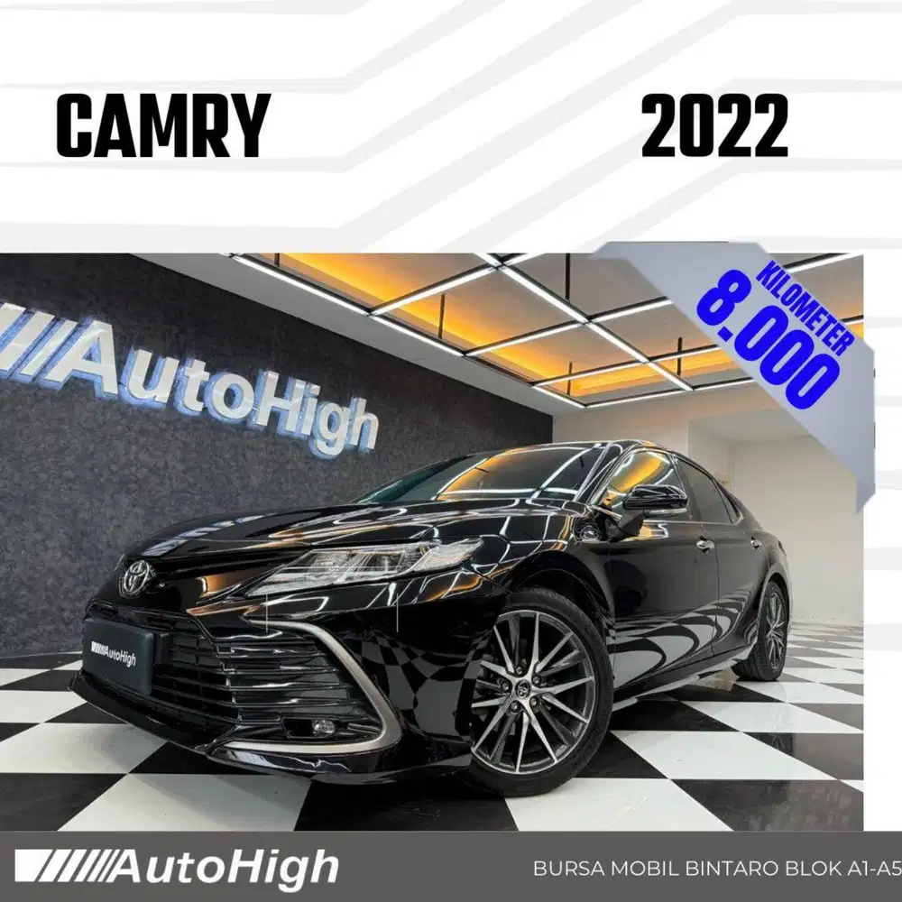 DP10% [Km8.000] Camry V 2022 Black Reg 2023 #AUTOHIGH