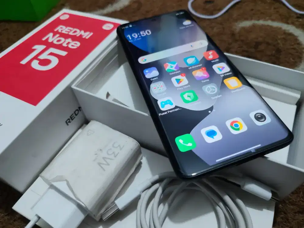 Xiomi note 15 ram 8/128Gb fullset full original baru sebulan istimewa