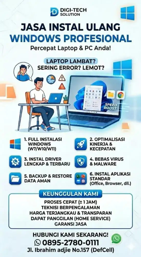 Jasa Instal Leptop