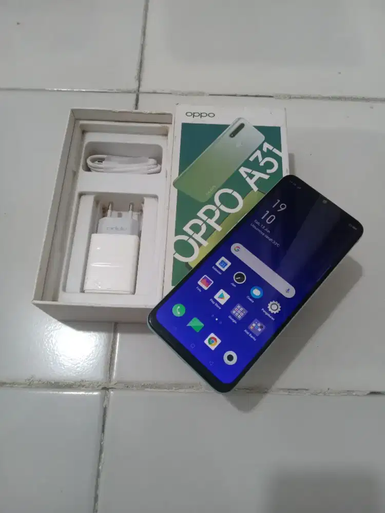 OPPO A31 Ram 6/128GB fulset (warna biru)