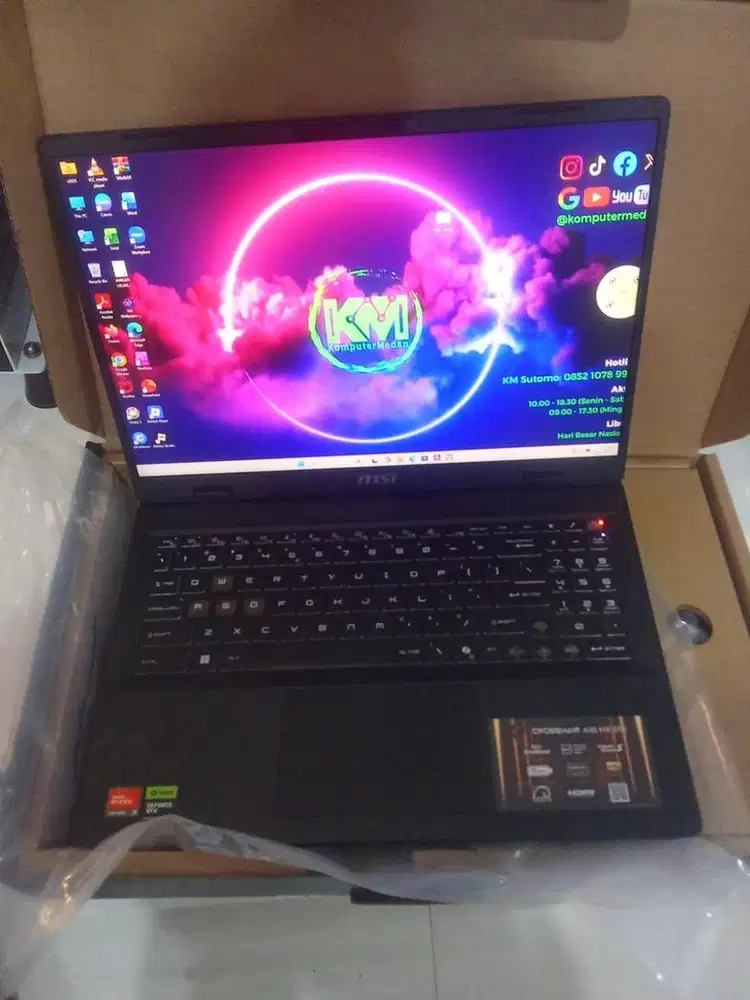 JUALL LAPTOP GAMING MSI CROSSHAIR A16  HX D7WFKG