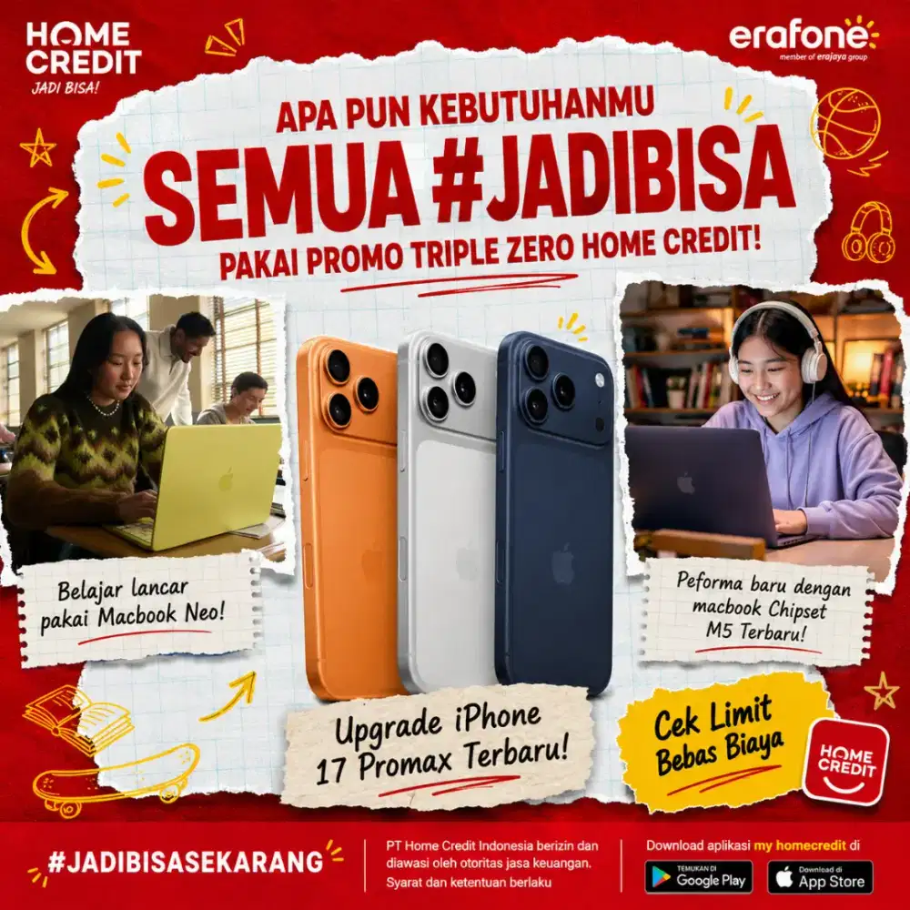 PROMO KREDIT TRIPLE ZERO IPHONE DAN MACBOOK TERMURAH SEKOTA PALEMBANG