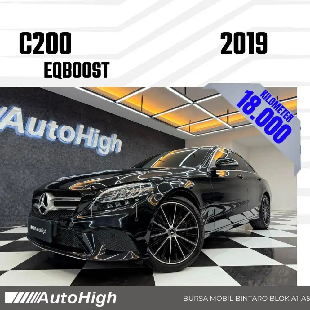 DP10% [Km18.000] C200 Avantgarde 2019 Black Reg 2018 #AUTOHIGH