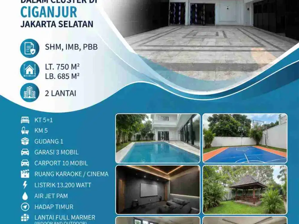 9-236
DIJUAL CEPAT RUMAH BARU DALAM CLUSTER DI CIGANJUR JAKARTA SELATAn