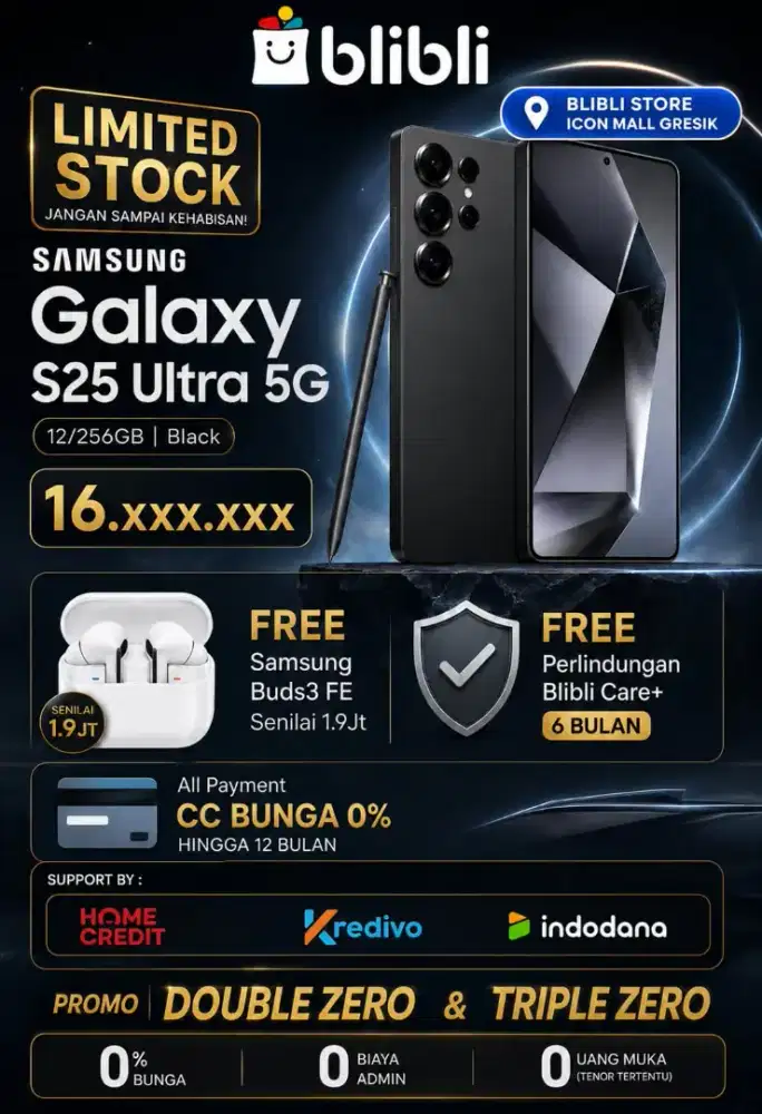 Samsung Galaxy S25 Ultra 12/256GB Promo Free Buds3 Fe & Adapter 25W