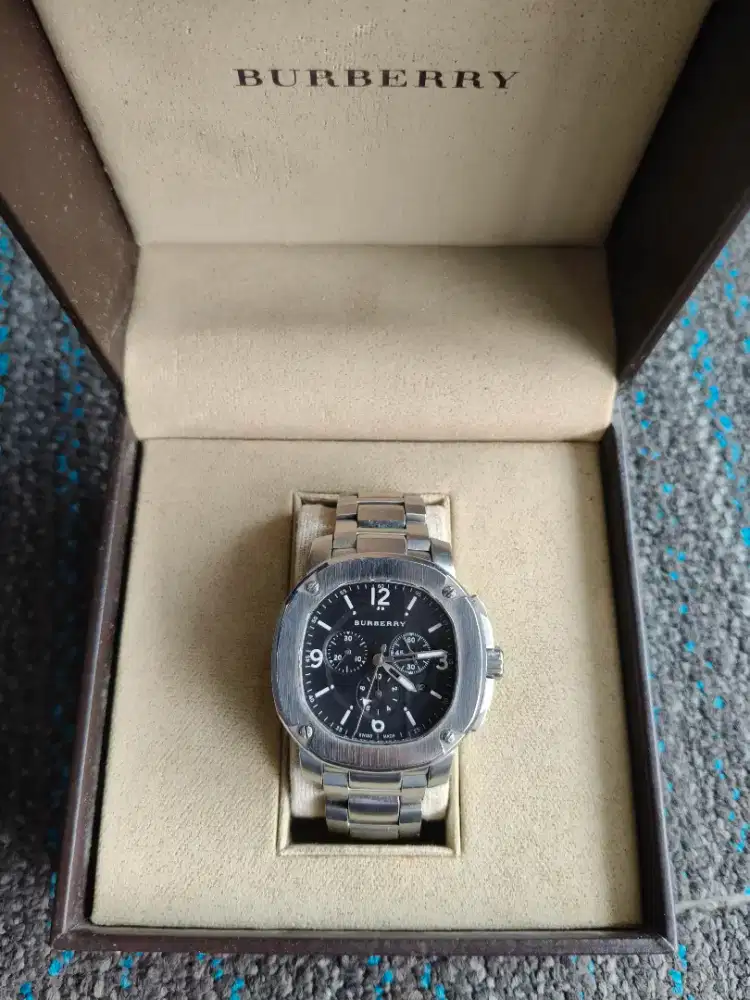 BURBERRY BRITAIN watch chronograph BBY1102 Original asli