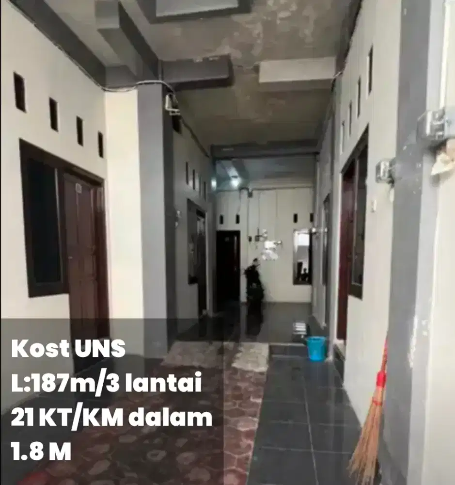 Dijual Kost UNS L:187m, 21 KT