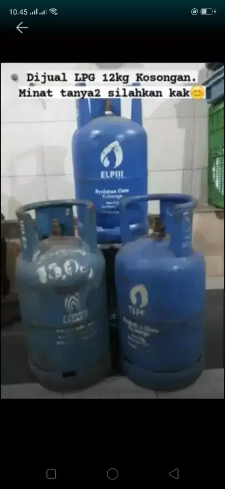 Di cari Tabung gas elpiji LPG 12kg