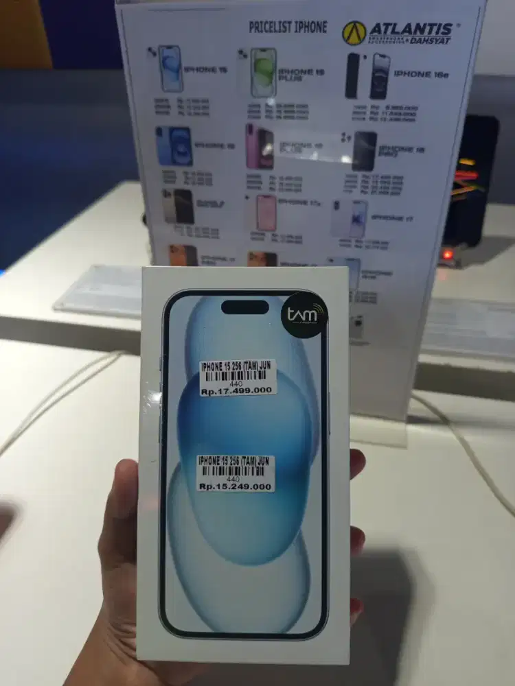 IPHONE 15 256 GB READY STOK DI TOKO ATLANTIS JEMPONG
