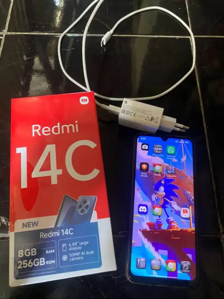 Dijual hp redmi 14c ram 8/256gb lengkap nominus
