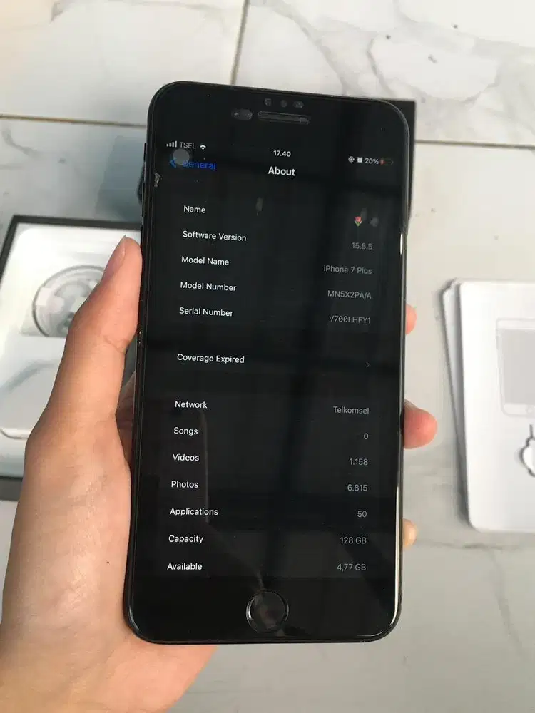 Iphone 7 Plus 128GB Resmi Indonesia - Fullset
