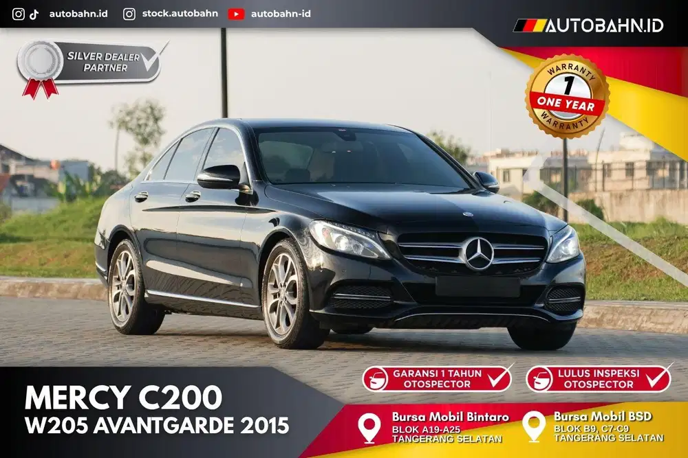 Low Odo! Mercedes Benz C200 Avantgarde 2015 (W205) Black C250 320i